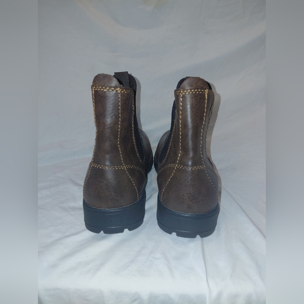 Men's Brown Leather Boots - Picture 4 of 7